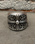 CHROME HEARTS OVAL CROSS RING ‘SILVER’