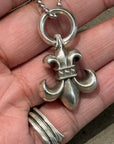 CHROME HEARTS BS FLEUR NECKLACE ‘SILVER’