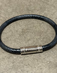 LOUIS VUITTON DAMIER LEATHER KEEP IT BRACELET ‘BLACK’
