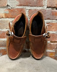 VISVIM 08AW SKYNYRD DOUBLE RING MOC FOLK LEATHER ‘BROWN’