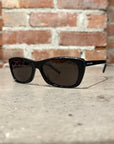 SAINT LAURENT RECTANGULAR FRAME SUNGLASSES ‘BLACK’