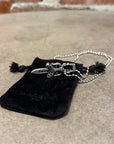 CHROME HEARTS NO. 10 BLACK DIAMOND NECKLACE ‘SILVER’