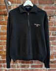 POLO SPORT FLAG QUARTER ZIP ‘BLACK’