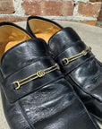 GUCCI INTERLOCKING G LOGO LEATHER LOAFER ‘BLACK’