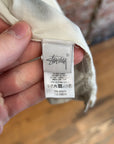 STUSSY SPEEDWAY CAMP COLLAR SHIRT ‘WHITE/BLACK’