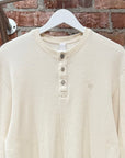 CHROME HEARTS THERMAL HENLEY SHIRT ‘CREAM’