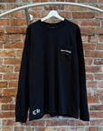 CHROME HEARTS DISTRESSED FLAG LONGSLEEVE ‘BLACK’