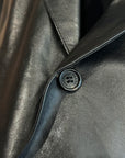 PRADA FW00 LEATHER LAMBSKIN SPORT COAT ‘BLACK’