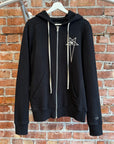 RICK OWENS x CHAMPION JASON ZIP HOODIE ‘BLACK’