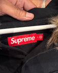 SUPREME FW24 FUR HOODED FLANNEL ‘BLACK’