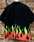 GALLERY DEPT. OVERSIZED PARKER FLAME SHIRT ‘BLACK’