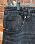BASKETCASE STRAIGHT LEG FLARED DENIM ‘BLACK’