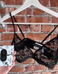 CHROME HEARTS LACE BRA ‘BLACK’