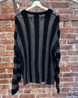 BRAINDEAD KNITWEAR SWEATER ‘BLACK/GRAY’