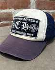 CHROME HEARTS HOLLYWOOD VINTAGE TRUCKER HAT ‘NAVY’