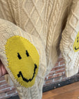 KAPITAL 5G KNIT SMILEY CARDIGAN ‘CREAM’