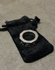 CHROME HEARTS ALPHABET BLOCK RING ‘SILVER’