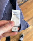 STUSSY COLLEGIATE LOGO BOXY CREWNECK ‘WASHED PURPLE’