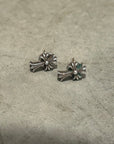 CHROME HEARTS CROSS PLUS STUD EARRINGS ‘SILVER’