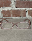 PRADA RECTANGULAR CLEAR FRAMES ‘PINK’