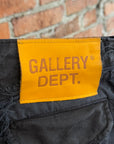 GALLERY DEPT. DISTRESSED PROGRAMMER CARGO PANTS ‘BLACK’