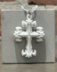 DEAL DESIGN SILICONE GL CROSS NECKLACE ‘WHITE’