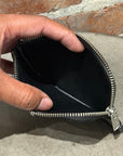 UNDERCOVER LEATHER ZIP WALLET‘BLACK’