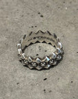 CHROME HEARTS PYRAMID PLUS BAND RING ‘SILVER’
