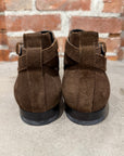 SAINT LAURENT WYATT JODHPUR LOW SUEDE BOOTS ‘BROWN’