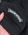 CHROME HEARTS THERMAL SCRIPT LOGO ZIP HOODIE ‘BLACK’