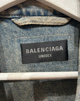BALENCIAGA FW23 REVERSIBLE OVERSIZED DENIM JACKET ‘VINTAGE BLUE’