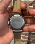 ISSEY MIYAKE TIC TAC CHRONOGRAPH WATCH ‘CAMEL/SILVER’