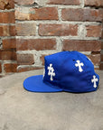 CHROME HEARTS CROSS SNAPBACK HAT ‘BLUE’