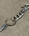 DEAL DESIGN KG CLIP DAGGER KEYCHAIN ‘SILVER’
