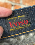 EVISU LOT 2008 THIN GULL SLIM STRAIGHT DENIM ‘INDIGO/IVORY’