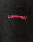 CHROME HEARTS PINK SPINE SCRIPT TEE ‘BLACK’