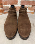 SAINT LAURENT WYATT JODHPUR LOW SUEDE BOOTS ‘BROWN’