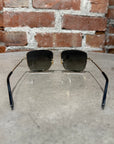 GUCCI AVIATOR BEE METAL FRAME SUNGLASSES 'GOLD'