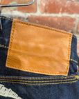 EVISU LOT 0000 PAINTBRUSH DIACOCK DENIM 'INDIGO/WHITE'