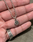 CHROME HEARTS PEACE CHARM NECKLACE ‘SILVER’