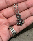 CHROME HEARTS BS FLEUR CHARM PENDANT NECKLACE ‘SILVER’