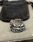 CHROME HEARTS DOUBLE FLORAL RING ‘SILVER’