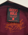 SAMURAI CHAMPLOO x GEEKS RULE "ISHIN DENSHIN SHO" TEE (XL) ‘MAROON’