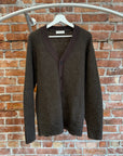AMOMENTO MOHAIR CARDIGAN ‘BROWN’
