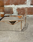 PRADA 59ZV CLEAR FRAME SUNGLASSES ‘WHITEGOLD’