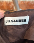 JIL SANDER SHARP WOOL SERGE JACKET & PANTS ‘BROWN’
