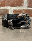 CHROME HEARTS 3-PIECE CELTIC 1" WESTERN BELT ‘BLACK’