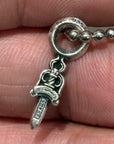 CHROME HEARTS DAGGER CHARM NECKLACE ‘SILVER’