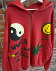 CPFM EARTH FIRST WWCD ZIP HOODIE ‘RED’