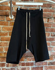 RICK OWENS SS13 ISLAND VISCOSE POD SHORTS ‘BLACK’